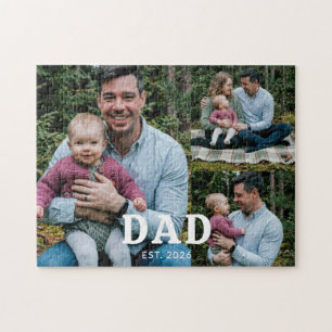 Papa Oprichtte Kühne Moderne Zwarte 3 Foto Legpuzzel