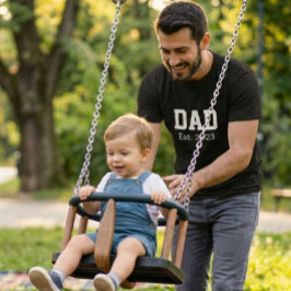 Papa Oprichtte Vet Wit Zwart T-shirt