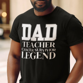Papa Overlevende Kanker Bewustzijn Vaders dag cade T-shirt