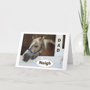 **PAPA** PAARD "ZOU VADERDAG NOOIT VERGETEN" KAART