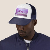 Papa Paarse Ocean & Sky Trucker Hat Trucker Pet (In situ)