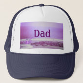 Papa Paarse Ocean & Sky Trucker Hat Trucker Pet (Voorkant)