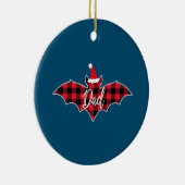 Papa Pajama Red Pset Buffalo Keramisch Ornament (Rechts)