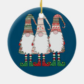 Papa Pajama Red Pset Buffalo Keramisch Ornament (Achterkant)