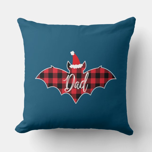 Papa Pajama Red Pset Buffalo Kussen (Voorkant)