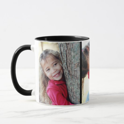 Papa pakt me op! Coffee Cup 3 Fotosjabloon Mok (Links)