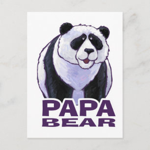 Papa Panda Beer Briefkaart