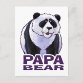 Papa Panda Beer Briefkaart (Voorkant)