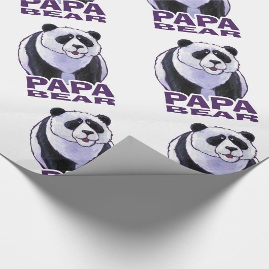 Papa Panda Beer Cadeaupapier (Hoek)