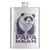 Papa Panda Beer Heupfles (Voorkant)