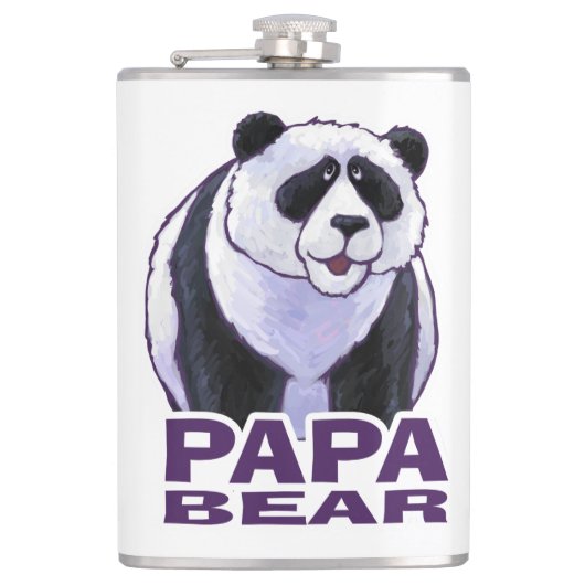 Papa Panda Beer Heupfles (Voorkant)