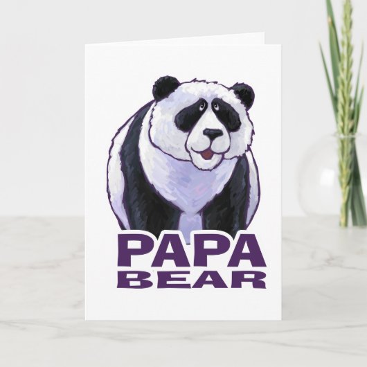 Papa Panda Beer Kaart (Voorkant)