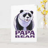 Papa Panda Beer Kaart (Gele Bloem)