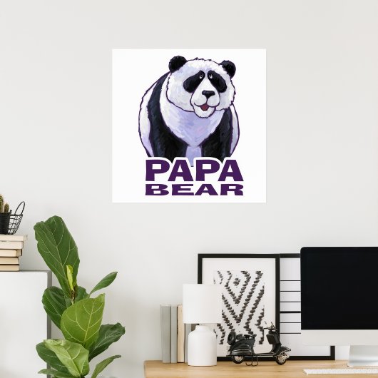 Papa Panda Beer Poster (Thuiskantoor)
