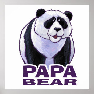 Papa Panda Beer Poster