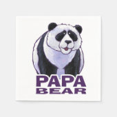 Papa Panda Beer Servet (Voorkant)