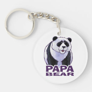 Papa Panda Beer Sleutelhanger