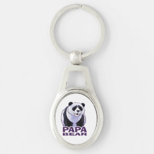 Papa Panda Beer Sleutelhanger