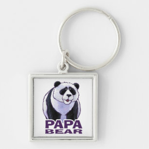 Papa Panda Beer Sleutelhanger