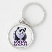 Papa Panda Beer Sleutelhanger (Voorkant)