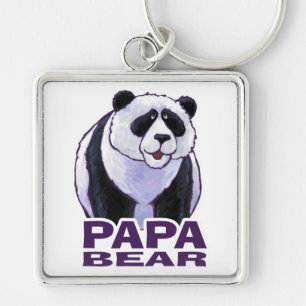 Papa Panda Beer Sleutelhanger