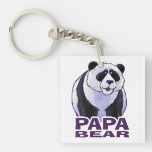 Papa Panda Beer Sleutelhanger