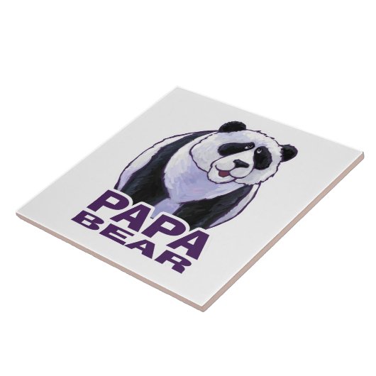 Papa Panda Beer Tegeltje (Zijkant)
