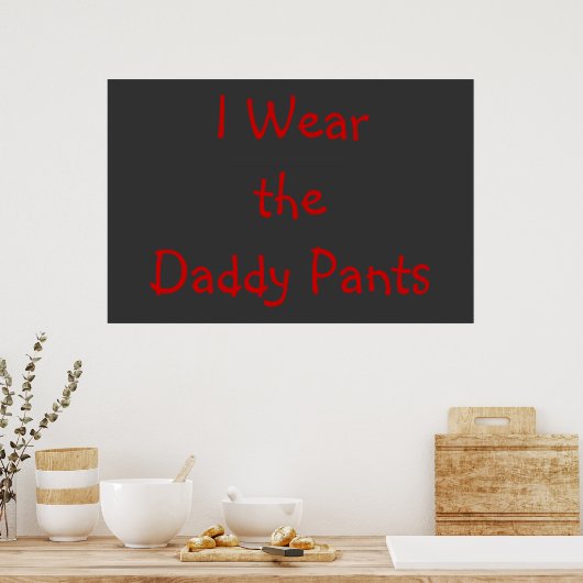 Papa Pants Poster (Keuken)
