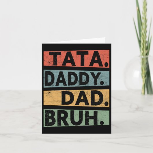Papa Pap Bruh Vaders Dag  Grappig Papa Kaart (Voorkant)