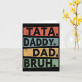 Papa Pap Bruh Vaders Dag  Grappig Papa Kaart (Gele Bloem)