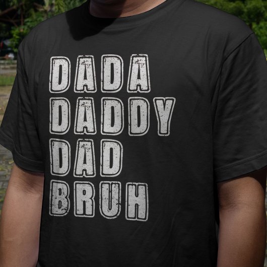 Papa Papa Bruh  Grappig Papa Gezegden T-shirt
