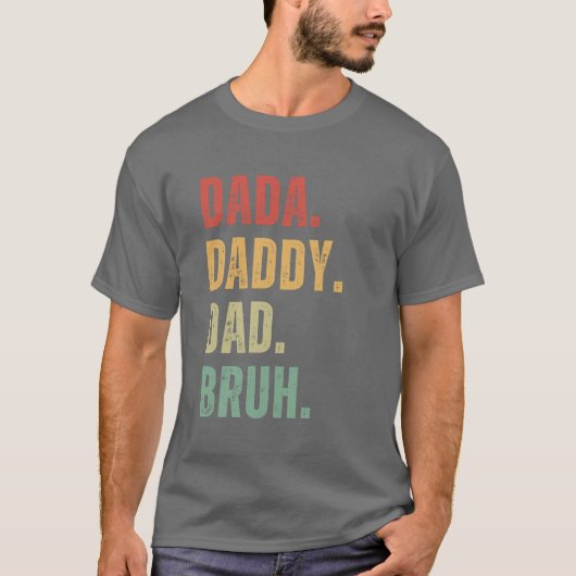 Papa Papa Bruh Happy Vaders Dag Mannen Cadeau T-shirt (Voorkant)