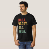 Papa Papa Bruh Happy Vaders Dag Mannen Cadeau T-shirt (Voorkant volledig)