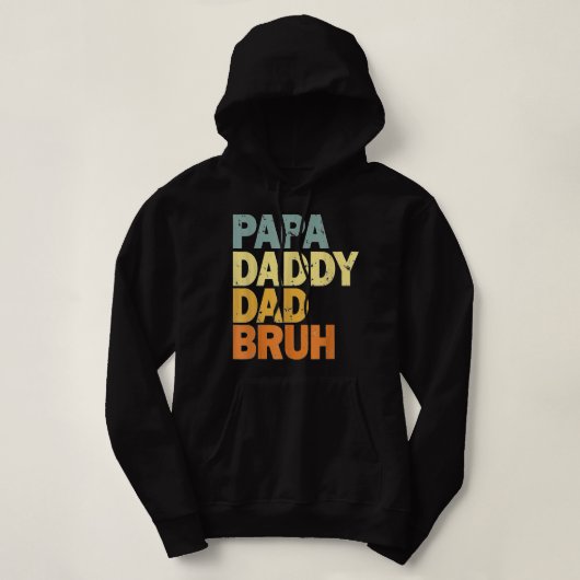 Papa papa Bruh Hoodie (Design voorkant)