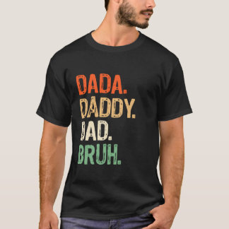 Papa Papa Bruh Mannen Opa Funny Father's Day T-shirt