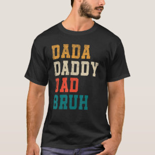 Papa papa Bruh Vaderdag 2022 Retro Vinta T-shirt
