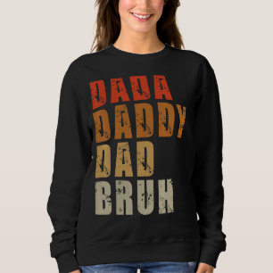 Papa papa Bruh Vaderdag 2022 Retro Vinta Trui