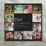 Papa papa Definition 12 Foto zwart Imitatie Canvas Print<br><div class="desc">Geef uw speciale vader, vader of vader een persoonlijk tintje met 12 favoriete foto's en gepersonaliseerde tekst om creëer een unieke gave voor Vaderdag, verjaardagen, Kerstmis of elke dag die u wilt shows hoeveel hij voor u betekent. Een perfecte manier om hem te shows hoe geweldig hij elke dag is....</div>