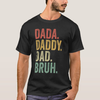 Papa Papa Pap Bruh Papa Brothers Vaderdag Vin T-shirt