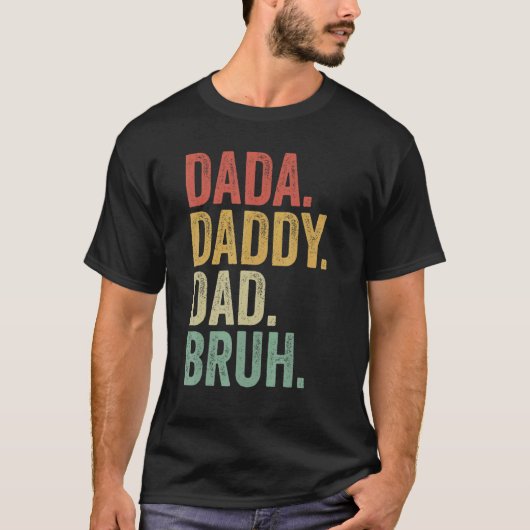 Papa Papa Pap Bruh Papa Brothers Vaderdag Vin T-shirt (Voorkant)