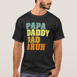 Papa Papa papa Bruh die houdt van Son Boys Fathe T-shirt