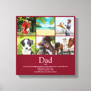 Papa Papa Papa Definition 6 Foto Bourgogne Canvas Afdruk