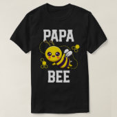 Papa Papa Papa, eerste dag van de geboorte T-shirt (Design voorkant)