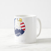 Papa Papa papa Grootvader Happy First Father' Koffiemok (Voorkant rechts)