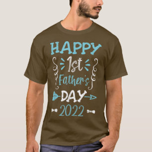 Papa Papa papa Grootvader Happy First Father' T-shirt