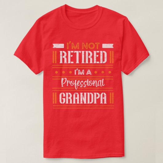 Papa Papa papa Hero grootvader D T-shirt (Design voorkant)