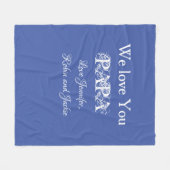 Papa Papa Papa Papa Papa Pad Simple Modern Fleece Deken (Voorkant (Horizontaal))