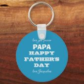 Papa Papa Papa Papa Papa Persoonlijke Sleutelhange Sleutelhanger (Voorkant)