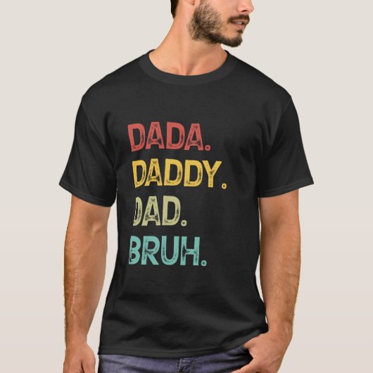 papa papa pappa borstel vaderdag t-shirt (Voorkant)