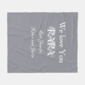 Papa Papa Vader Aangepast papa Dada Eenvoudig Mode Fleece Deken (Voorkant (Horizontaal))